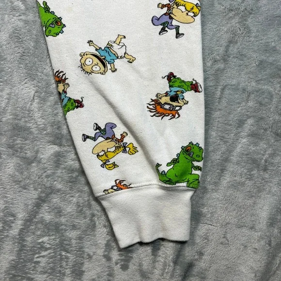 Nickelodeon Rugrats All Over Print Pajama Sweatpants Joggers White Size M - Picture 9 of 15